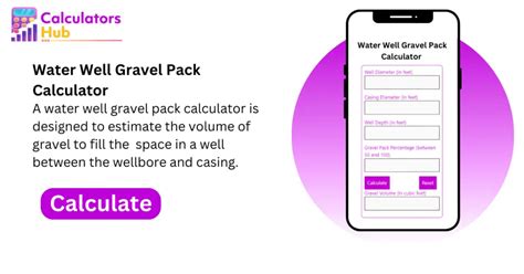 Well Design Tool & Calculators .